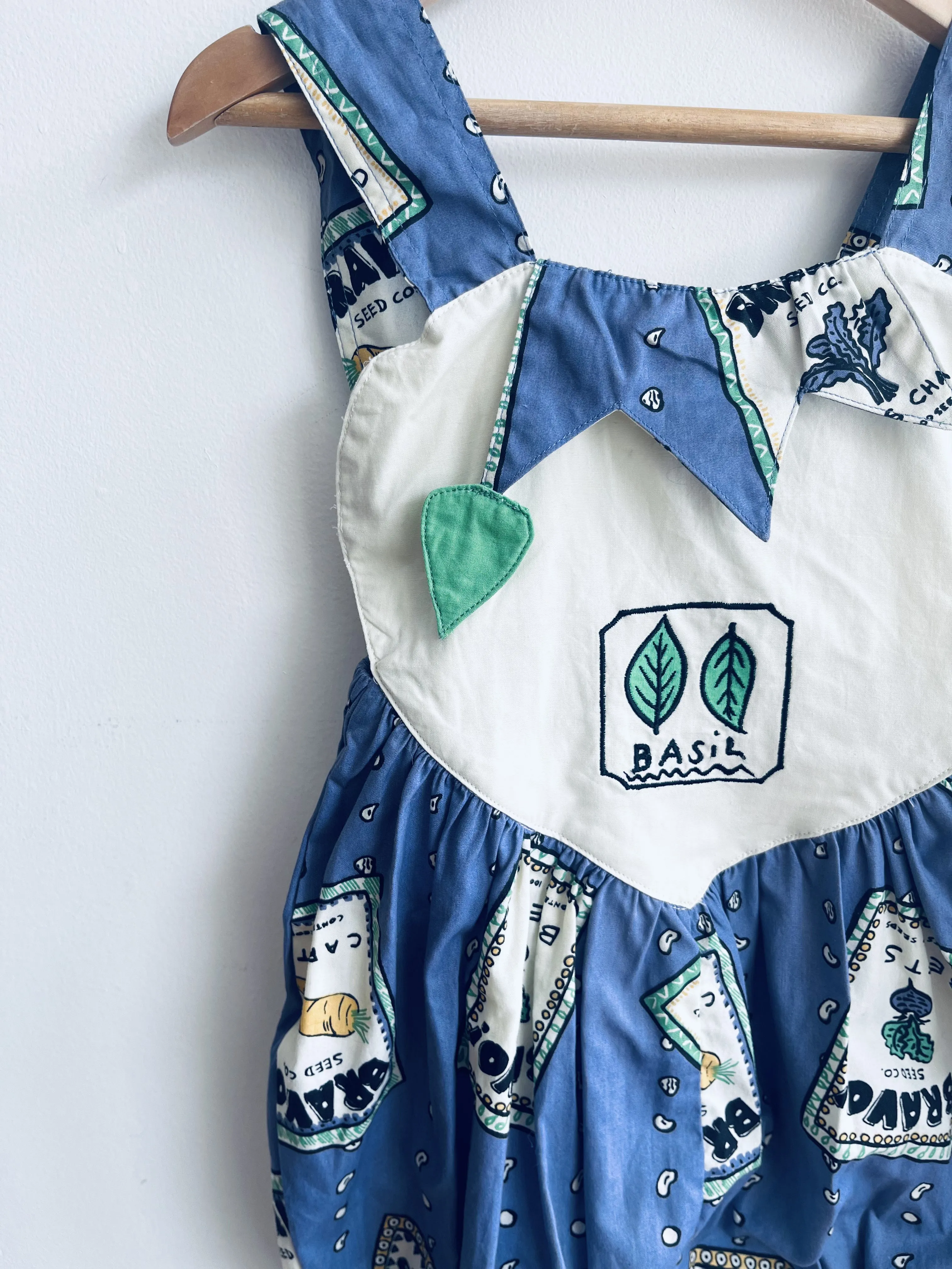 Vintage Garden Herbs & Veg Romper // 24M