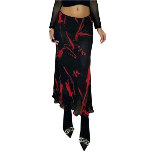 Vintage Graphic Mesh Skirt (S)