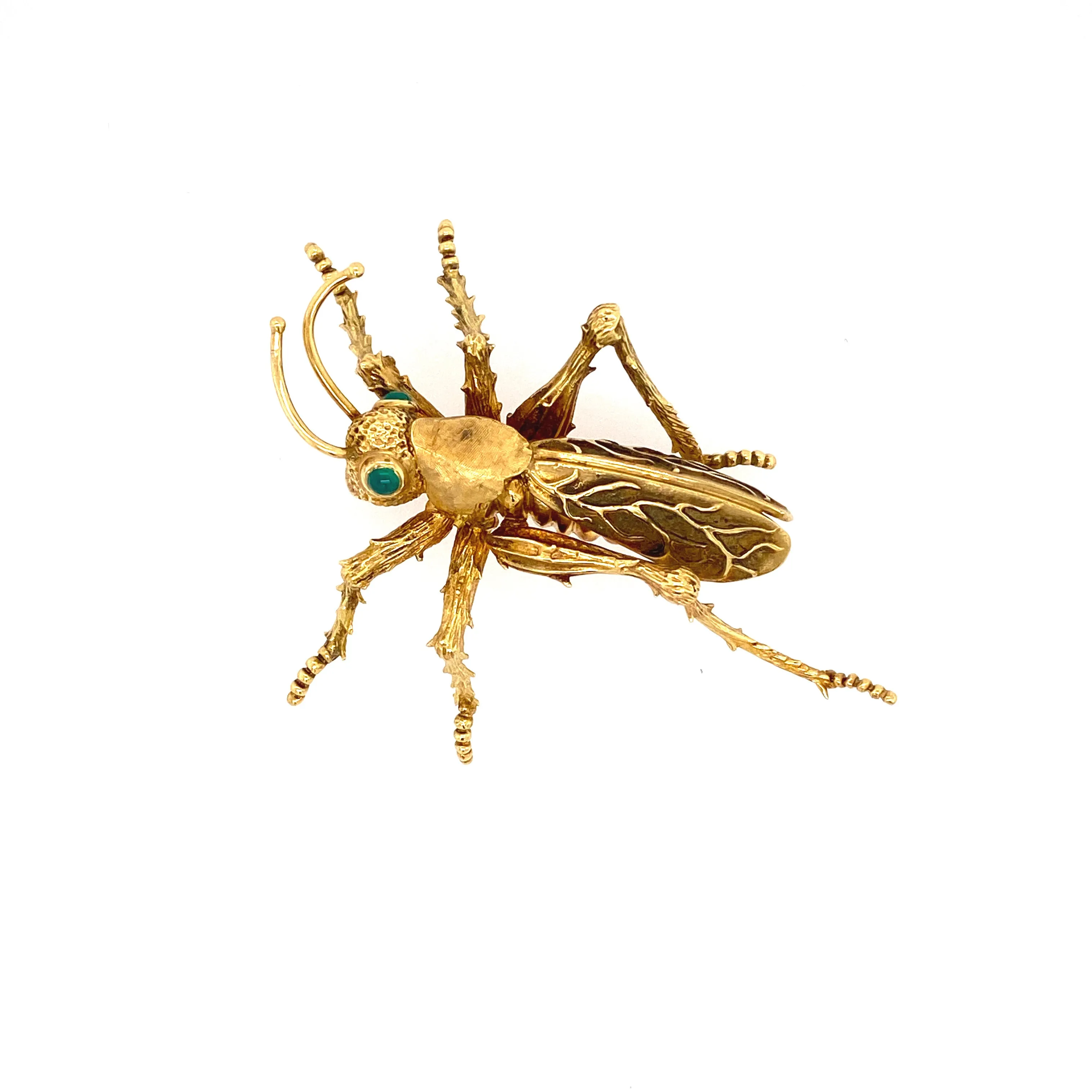 Vintage Grasshopper Brooch