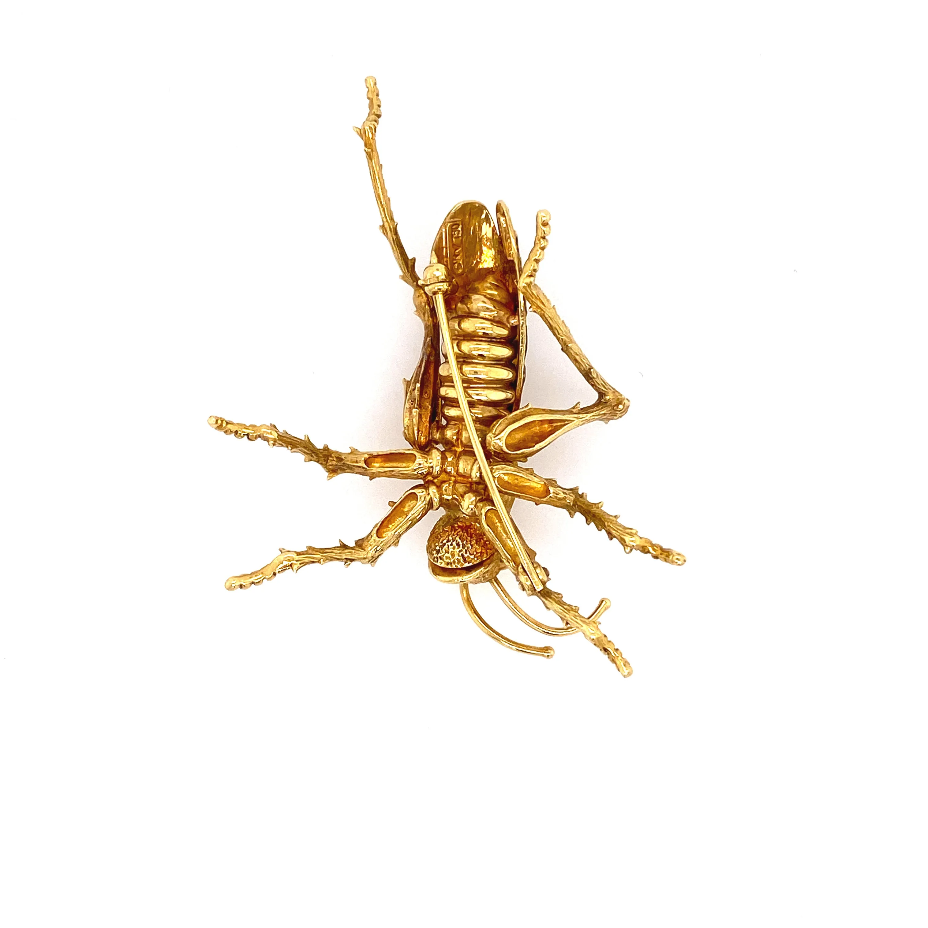 Vintage Grasshopper Brooch