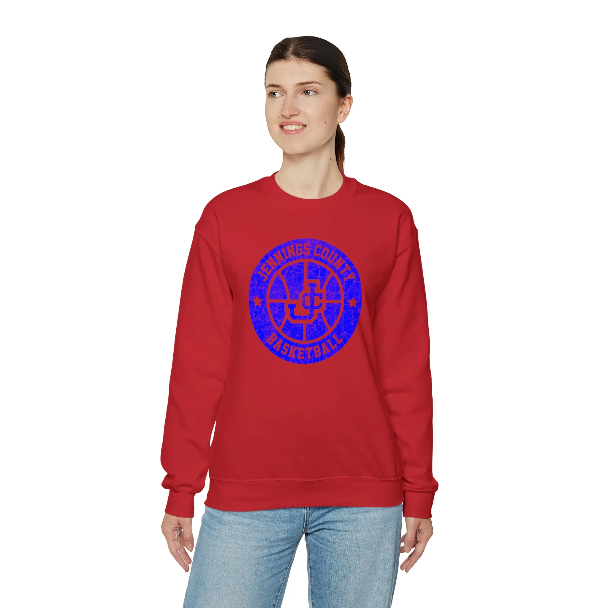 Vintage Jennings Co Basketball Unisex Heavy Blend™ Crewneck Sweatshirt