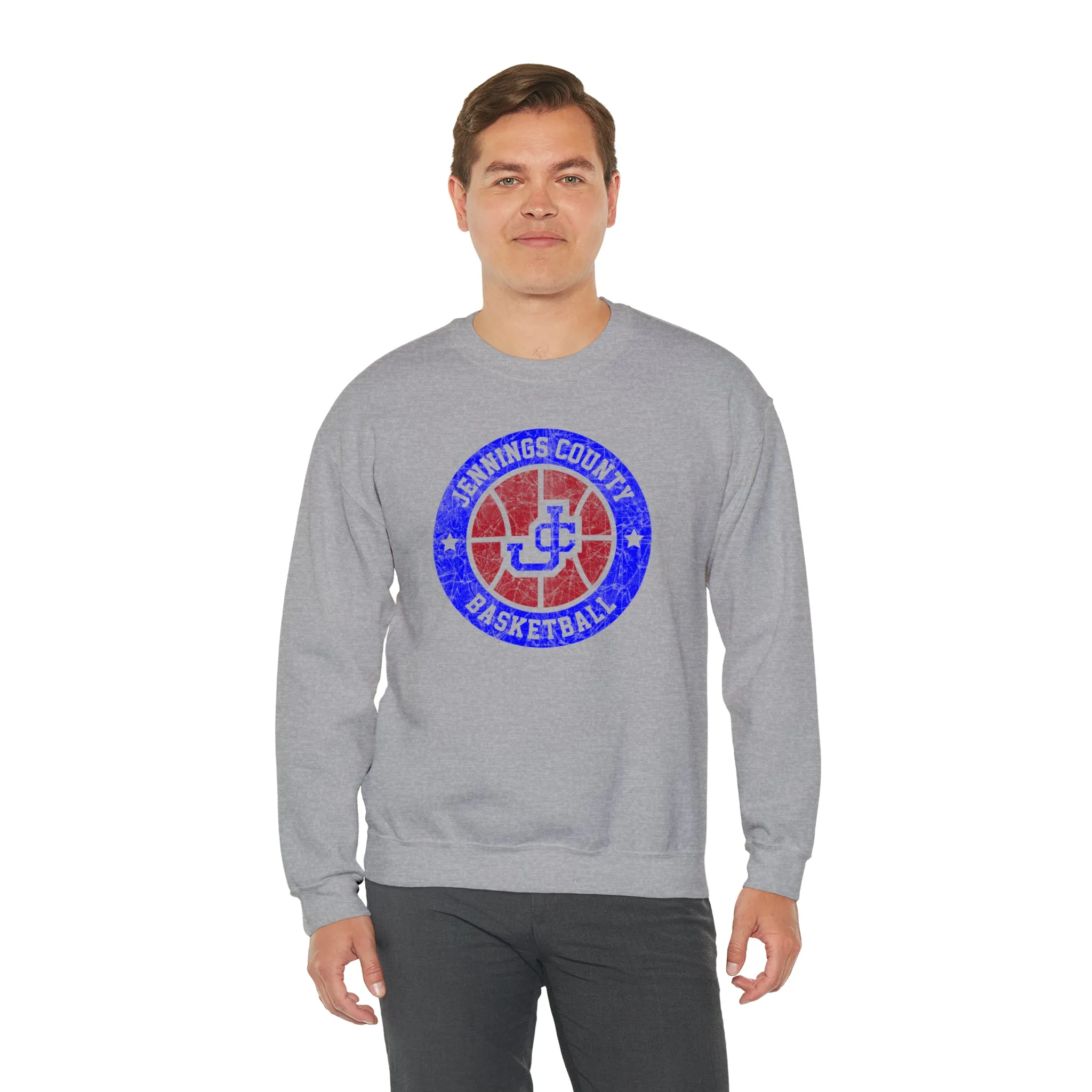 Vintage Jennings Co Basketball Unisex Heavy Blend™ Crewneck Sweatshirt