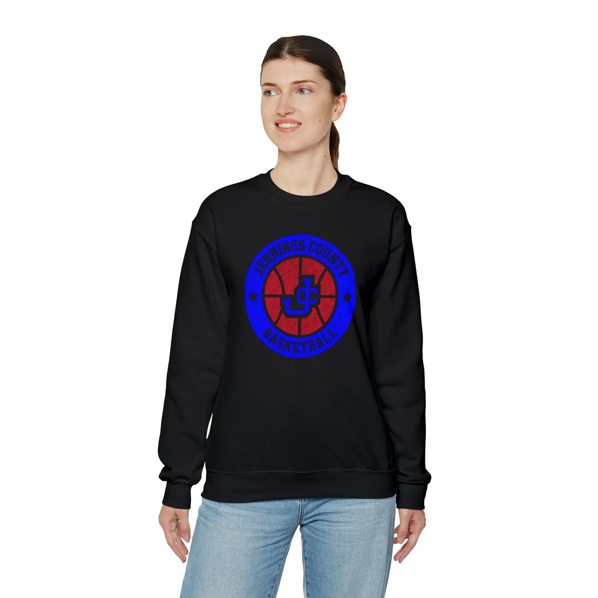 Vintage Jennings Co Basketball Unisex Heavy Blend™ Crewneck Sweatshirt