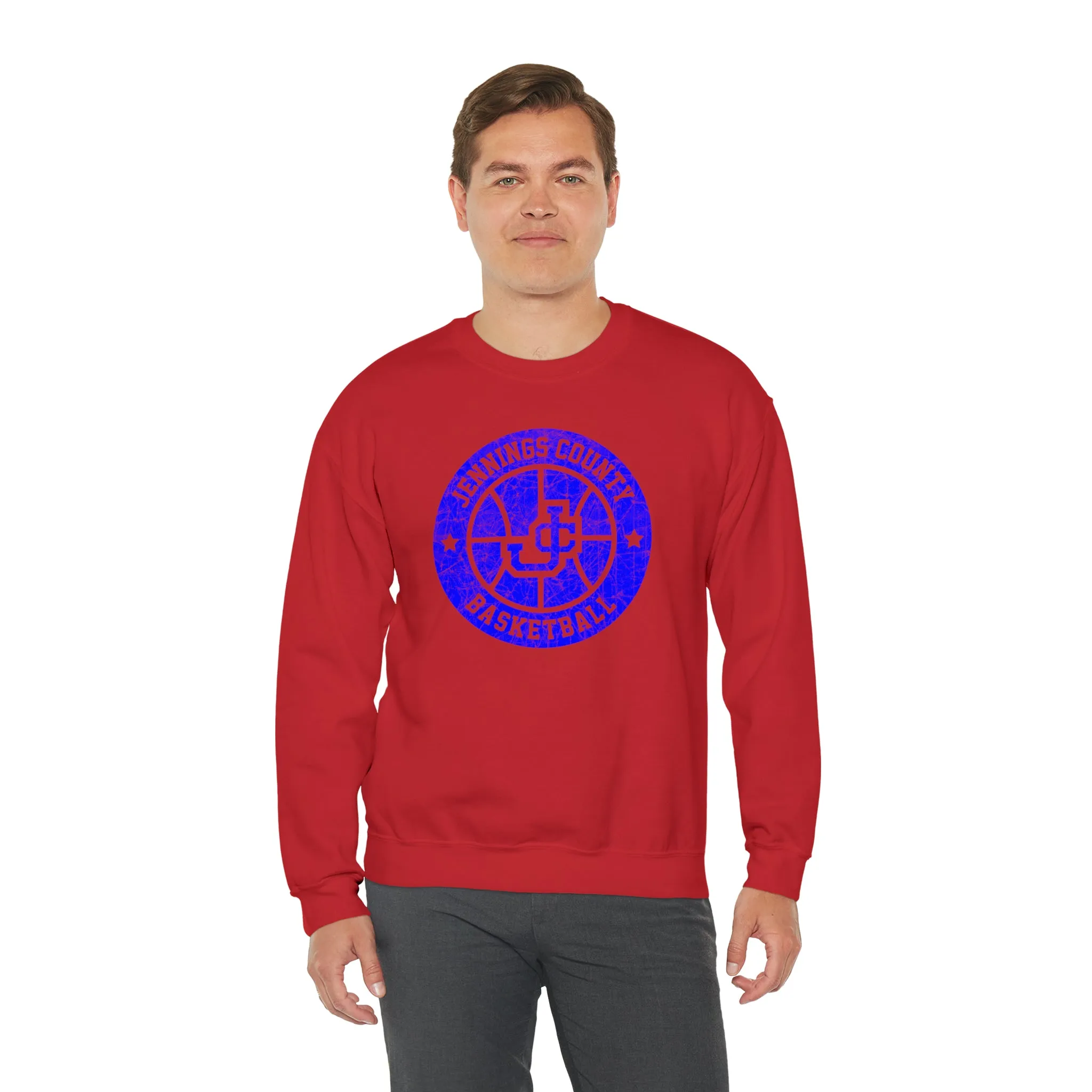 Vintage Jennings Co Basketball Unisex Heavy Blend™ Crewneck Sweatshirt