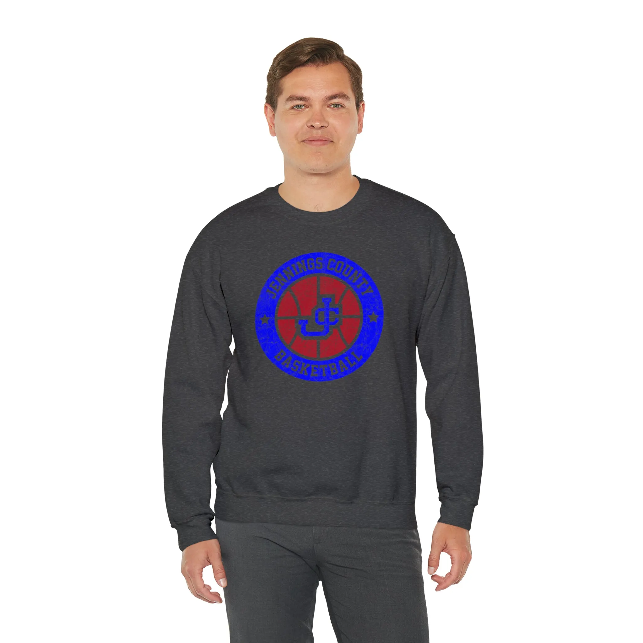 Vintage Jennings Co Basketball Unisex Heavy Blend™ Crewneck Sweatshirt