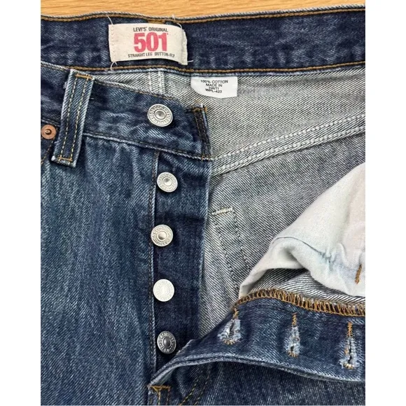 Vintage Levi's Original 501 Straight Leg Button Fly Jeans