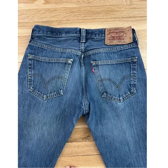 Vintage Levi's Original 501 Straight Leg Button Fly Jeans