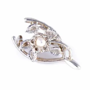 Vintage Wishbone W/Faux Pearl Pin 1960S
