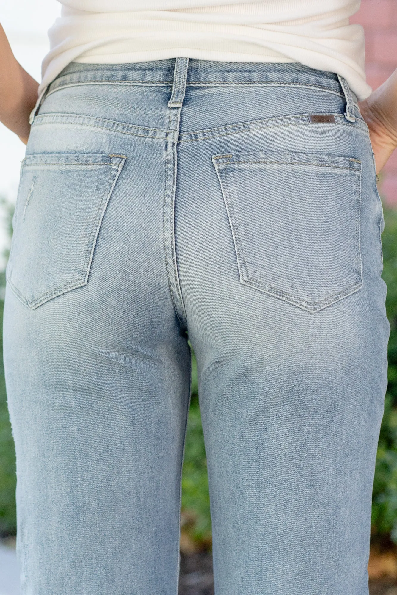 Violet High Rise Slim Straight