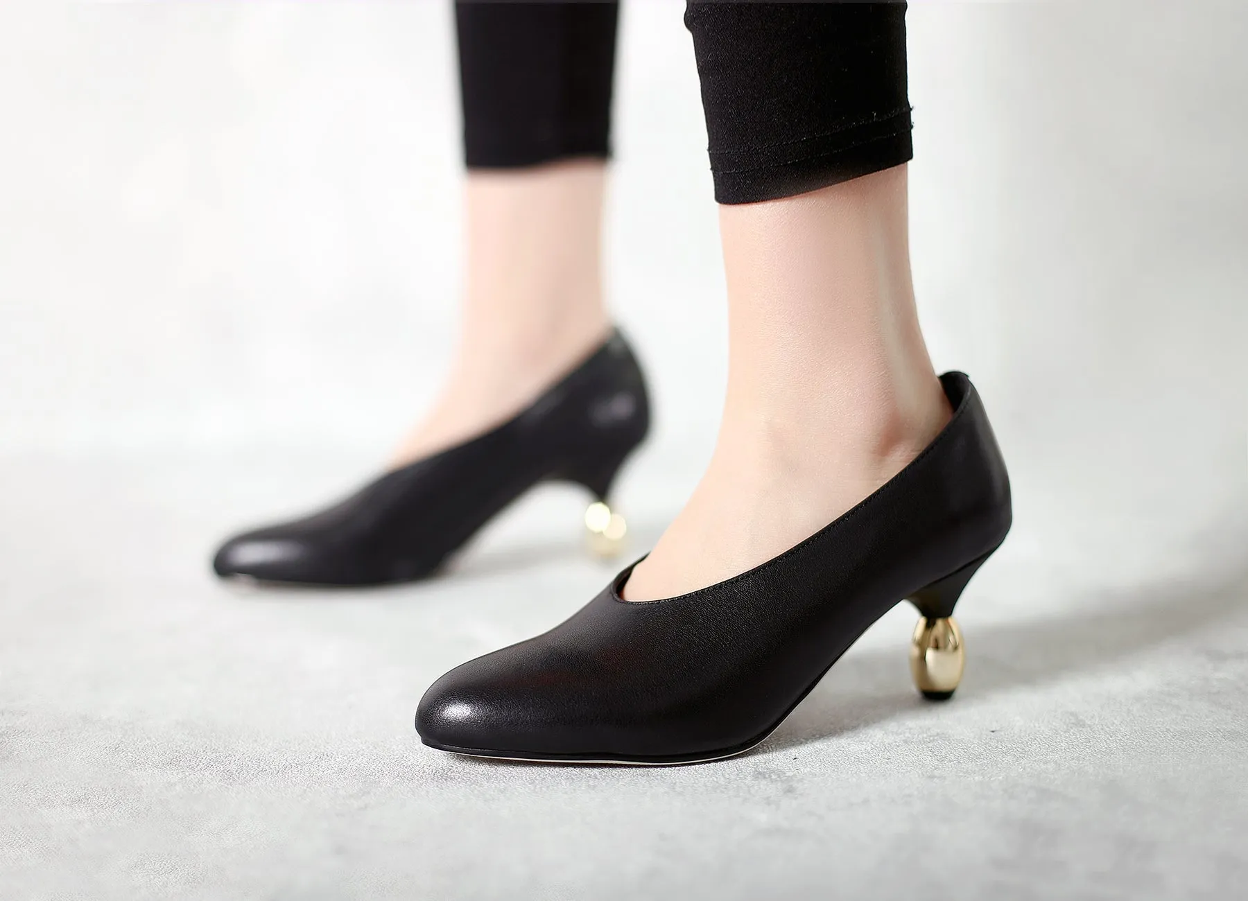 Water Droplets Mirror Heel Pump