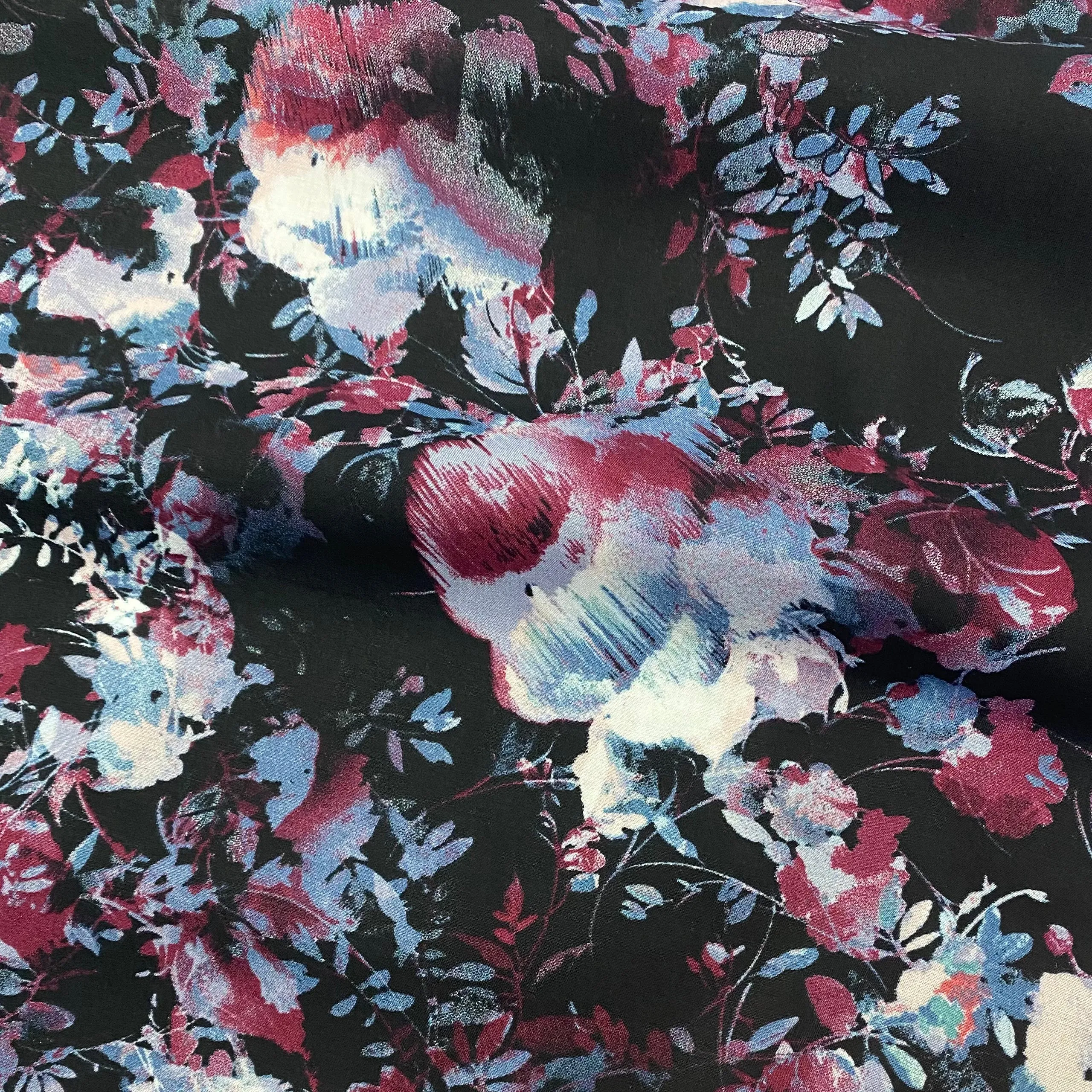 Watercolour Floral Viscose