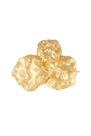 WAVES BROOCH WITH HANDSET STONES