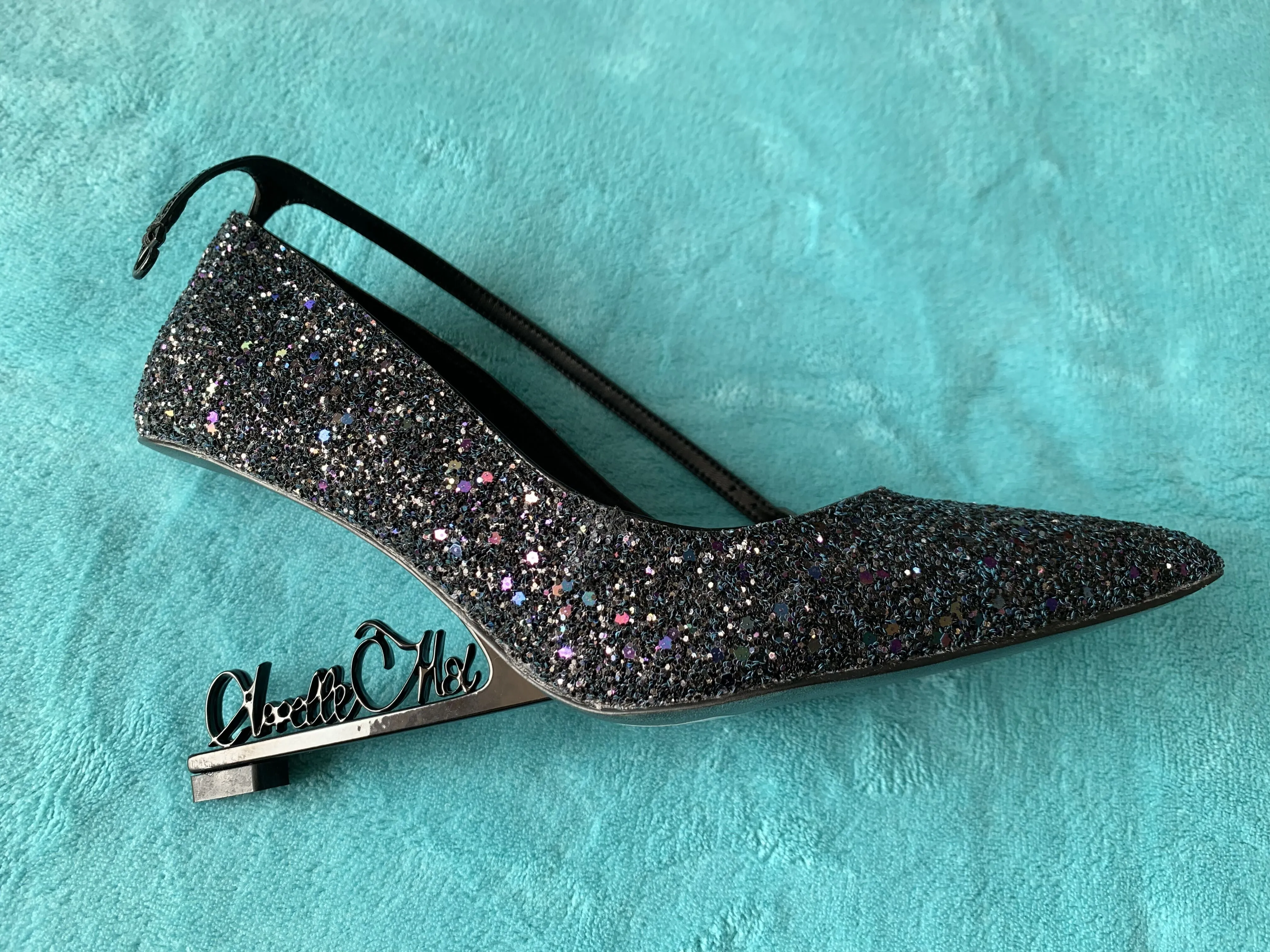 Wedge Heel Letter Pointed Sexy Catwalk Wedding Shoes