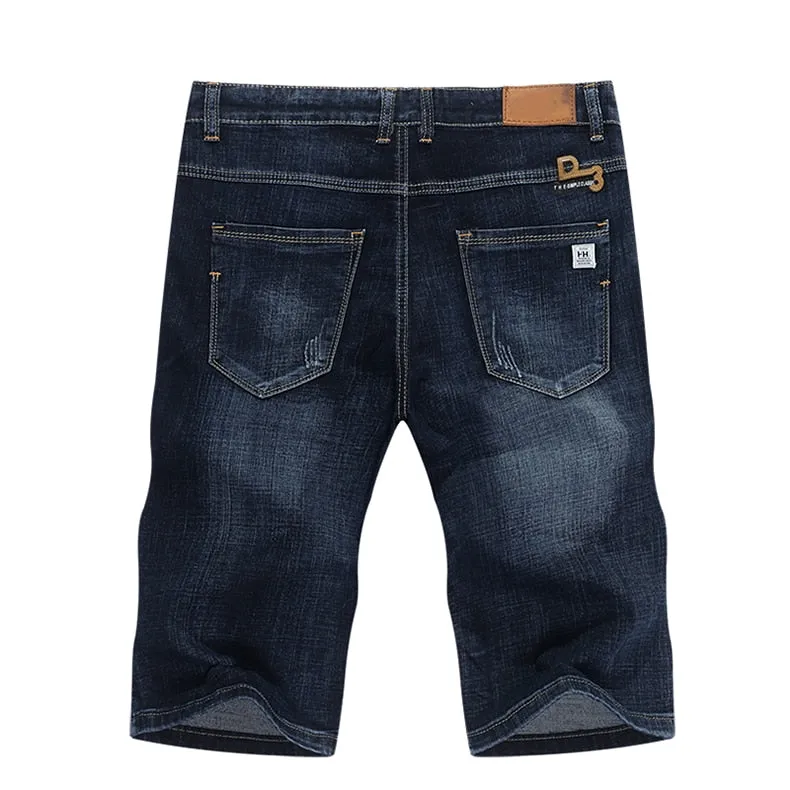 West Louis™ Stretch Fashion Design Straight Jeans Short