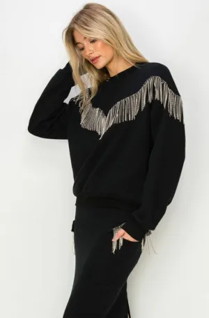 WESTERN TASSEL SWEATER