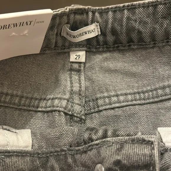 WEWOREWHAT THE BOYFRIEND SHORT RIGID DENIM