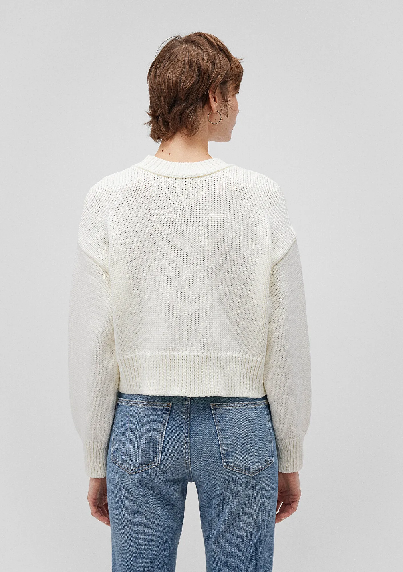White Crewneck Sweater