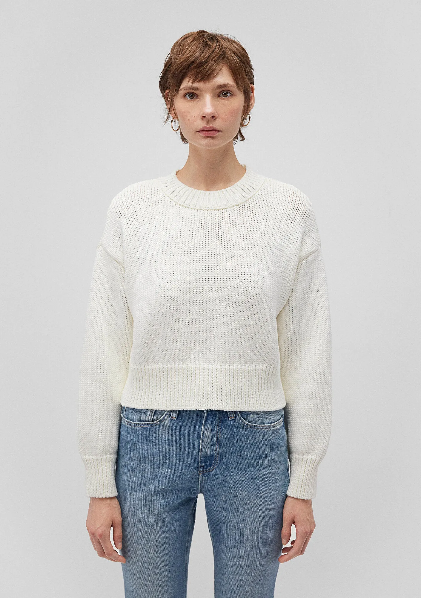 White Crewneck Sweater