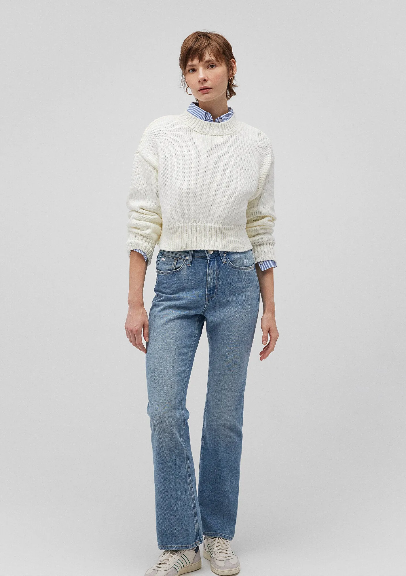 White Crewneck Sweater
