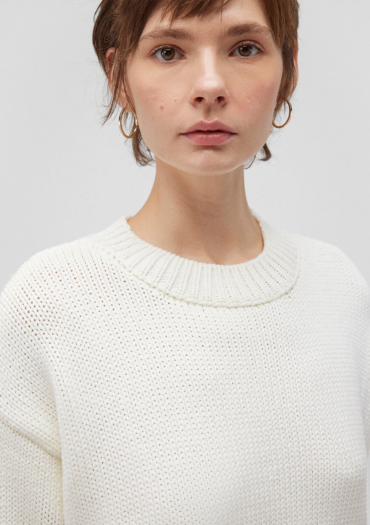White Crewneck Sweater