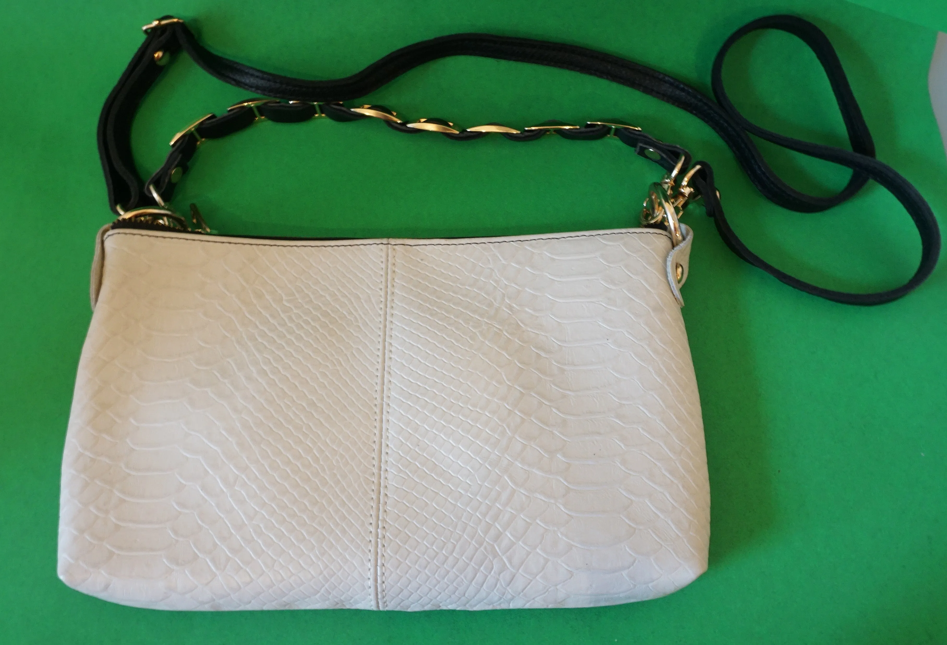 White Leather Satchel