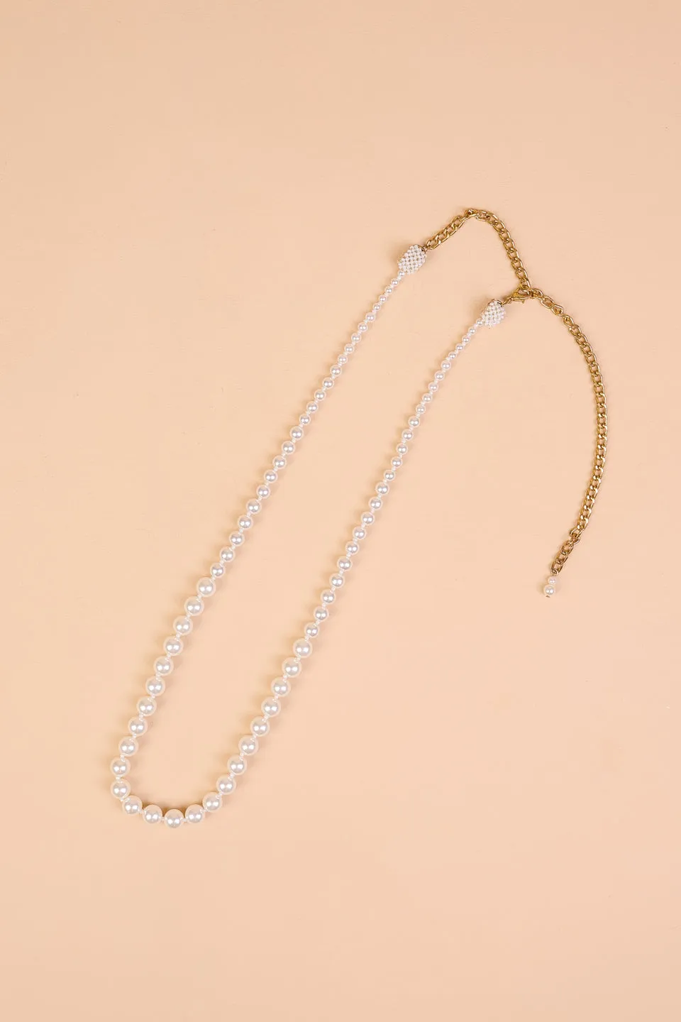 White Single Layered Pearl Mala