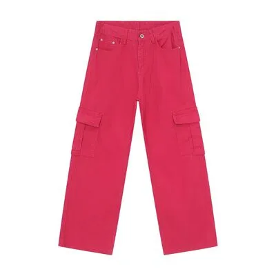 Wide Leg Cargo Jeans