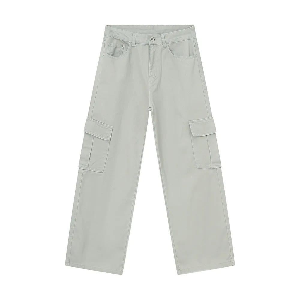Wide Leg Cargo Jeans