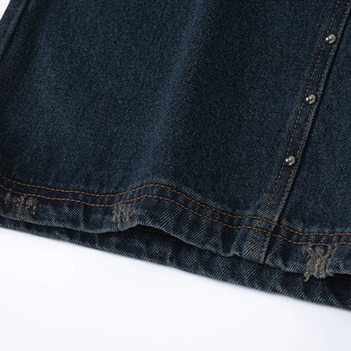 Wide-Leg Denim Jeans
