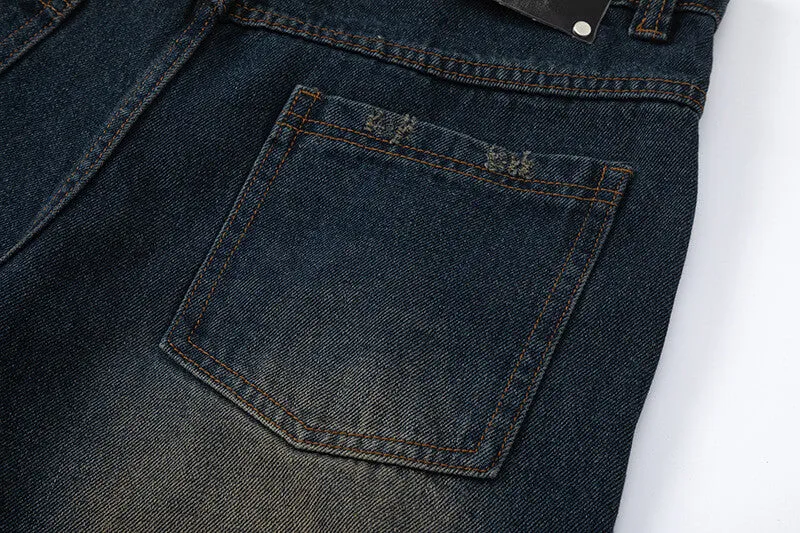 Wide-Leg Denim Jeans