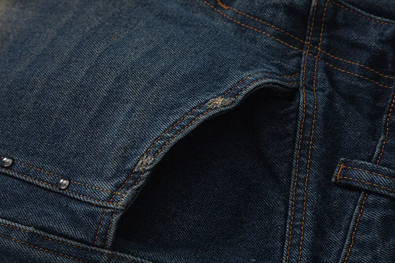 Wide-Leg Denim Jeans