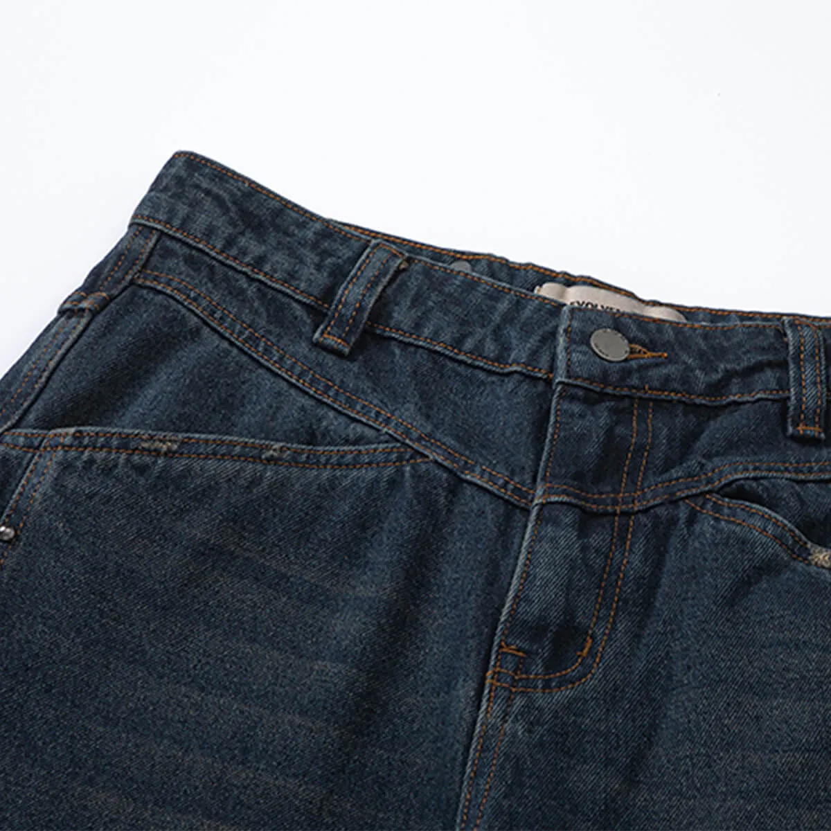 Wide-Leg Denim Jeans
