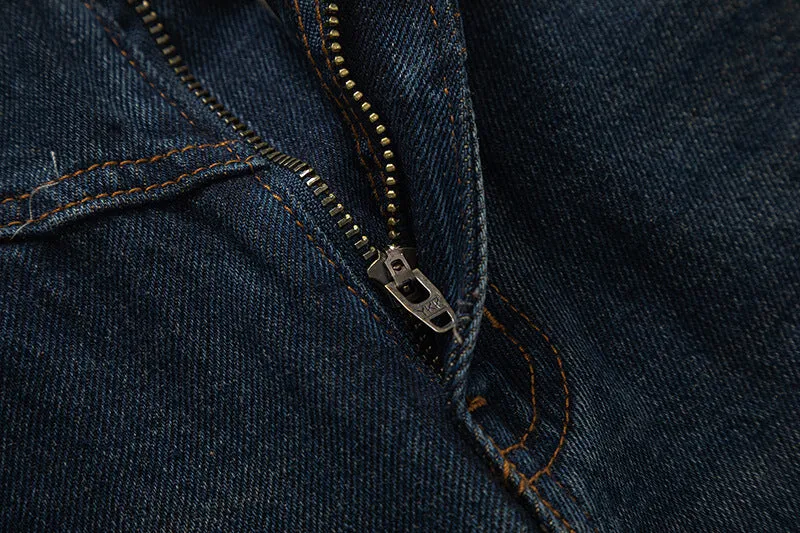 Wide-Leg Denim Jeans