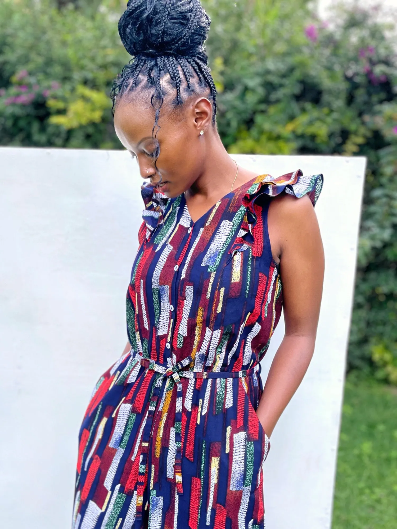 Wide Leg Jumpsuits #614 <L>
