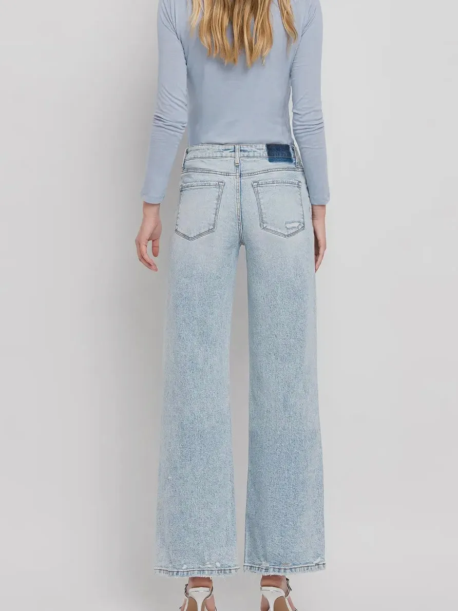 Winnie Wide Leg Denim: Lightwash
