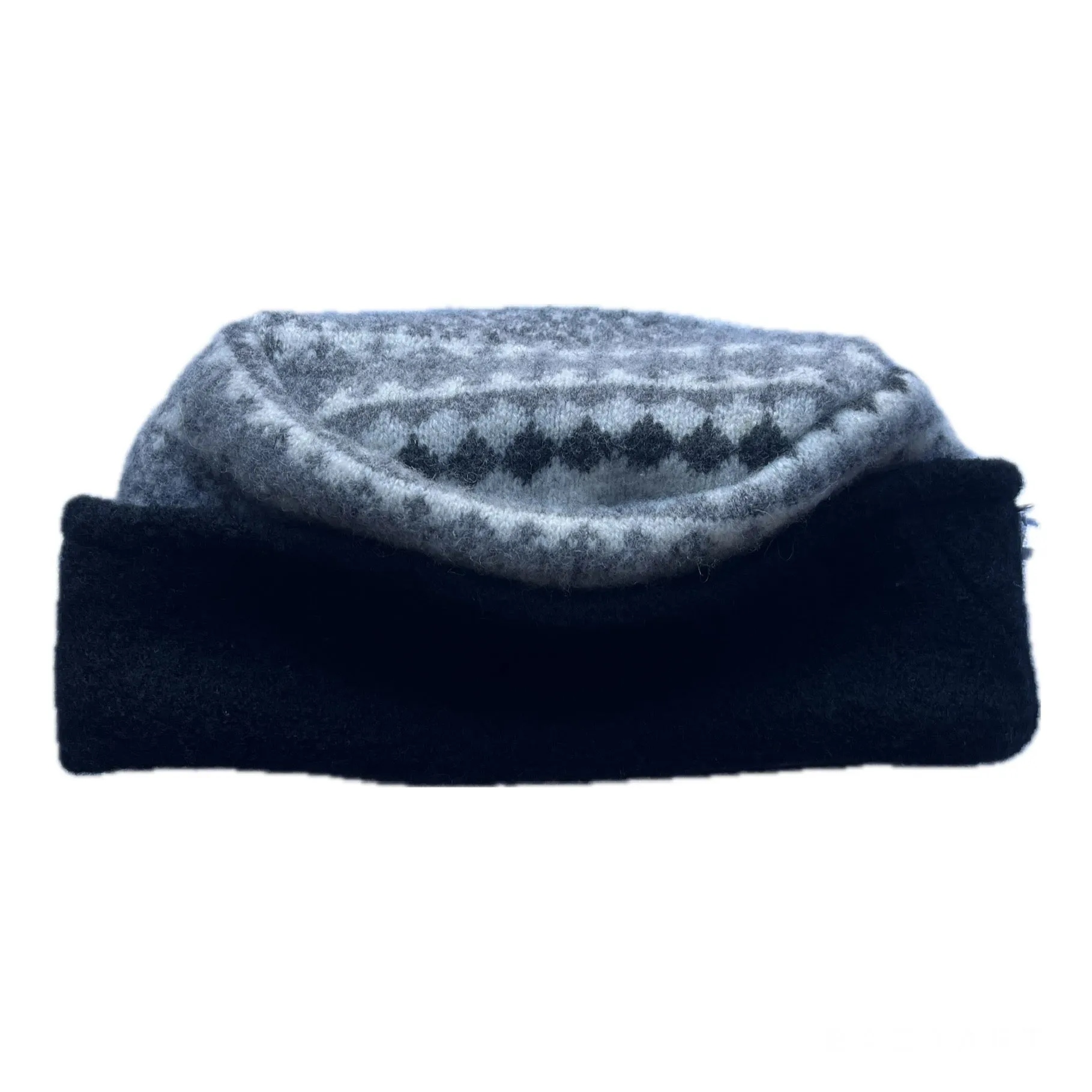 Women's Grey & Black Nordic Hat - 52 | One Size