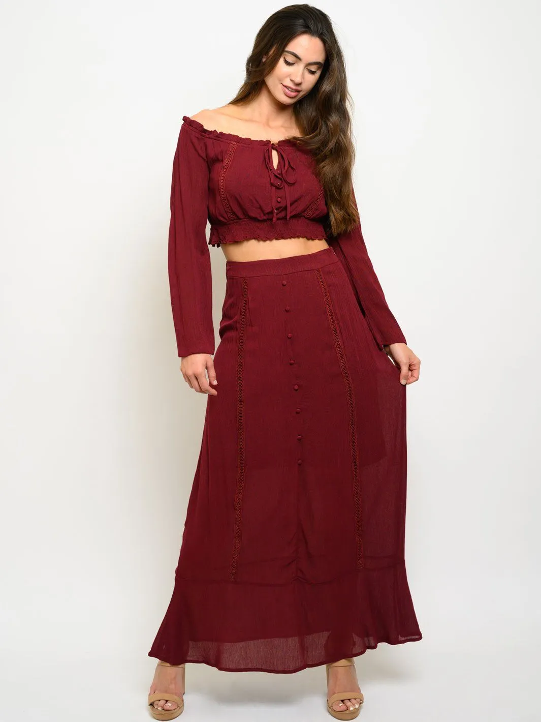 WOMEN'S OFF SHOULDER 2PC. SET