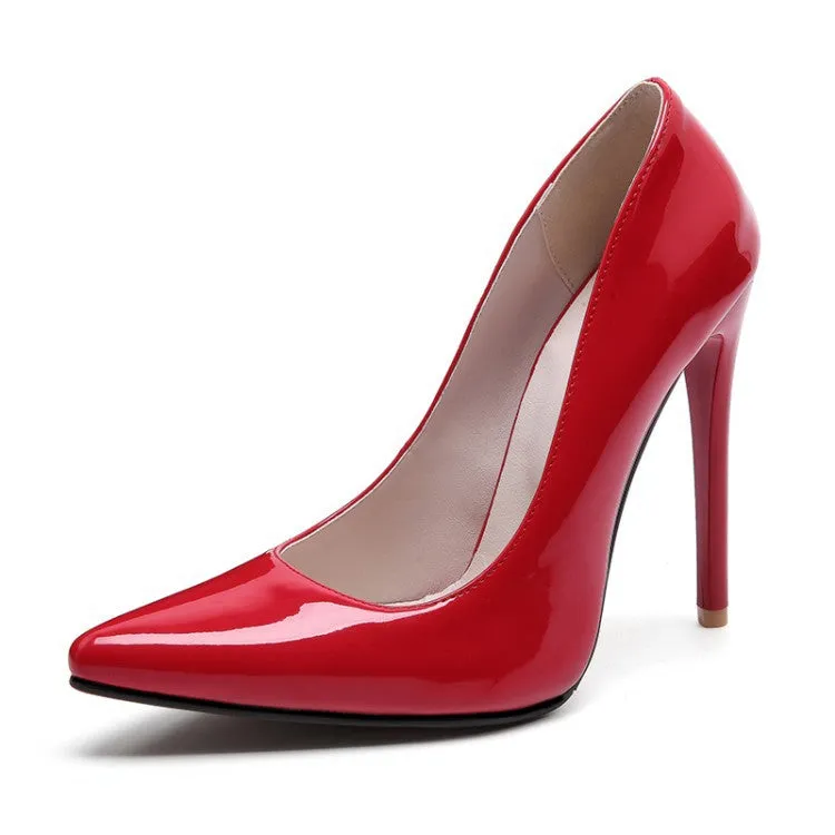 Women's Pointy Toe Dress Pump Plus Size Heels Shoes