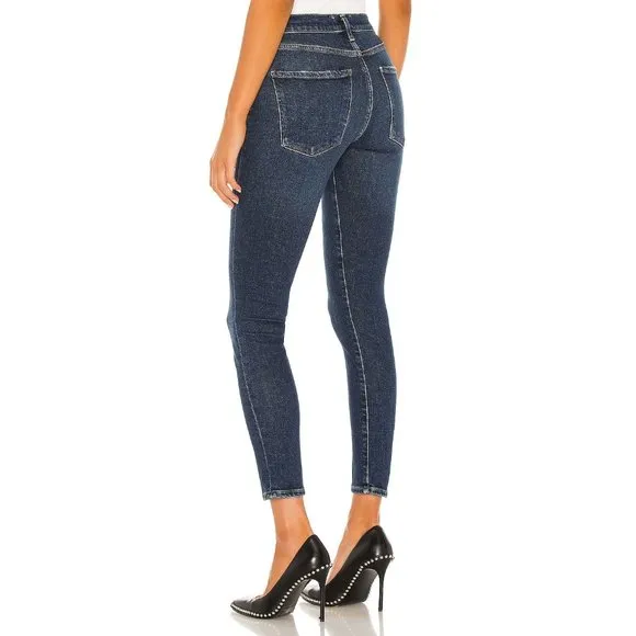 Womens Size 24 24x28 AGOLDE Blue Sophie Mid Rise Skinny Ankle Jeans