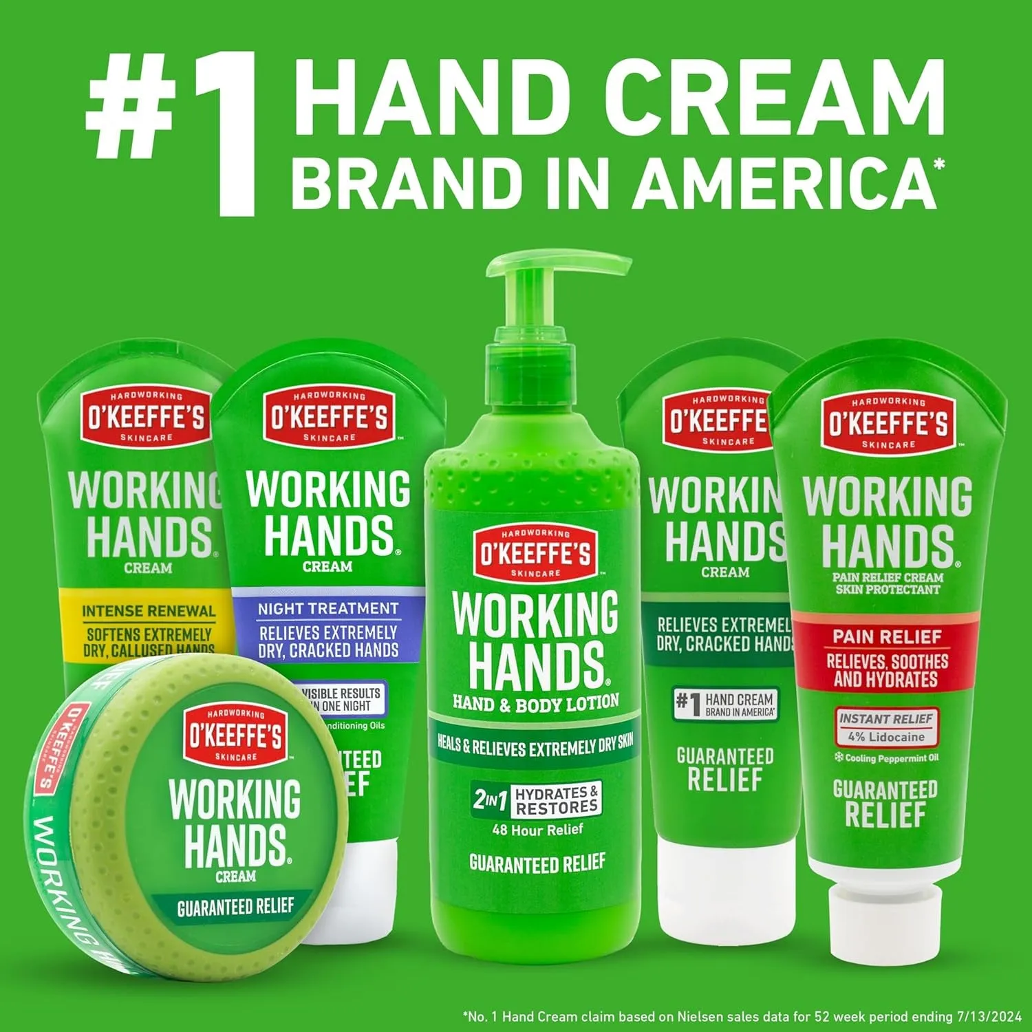 Working Hands Hand and Body Lotion, 12Oz Pump (Pack of 1) - Heals and Relieves Extremely Dry Skin