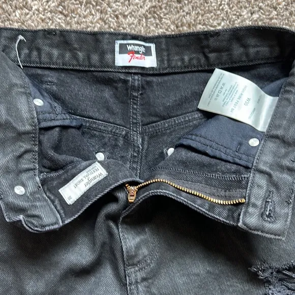Wrangler x Fender Festival Black Denim Shorts