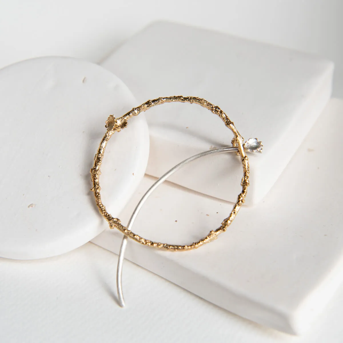 Wreath Scarf Pin