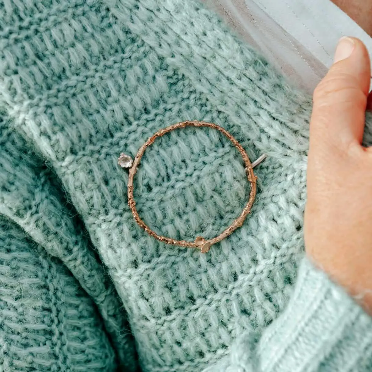 Wreath Scarf Pin