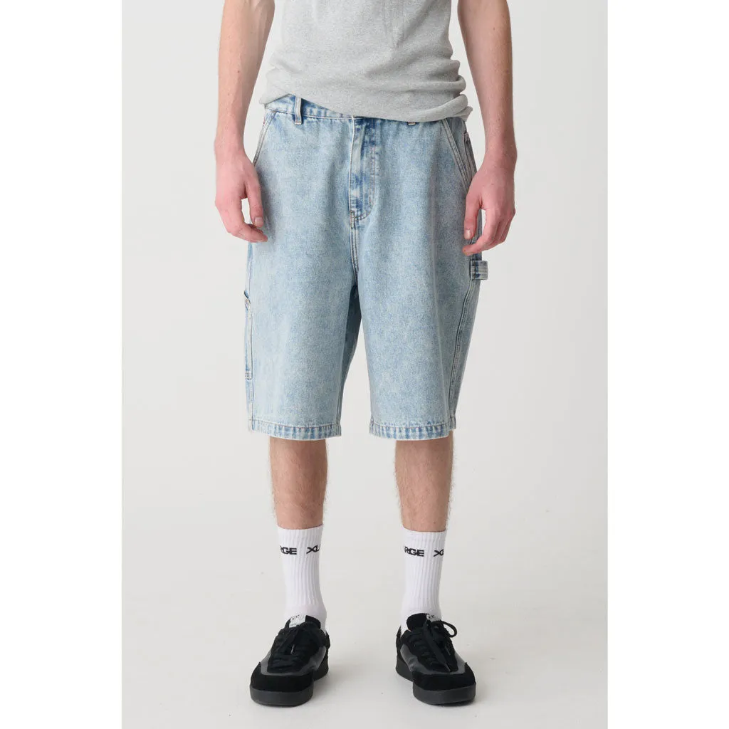 XLARGE DENIM WORK SHORT - BLEACH INDIGO