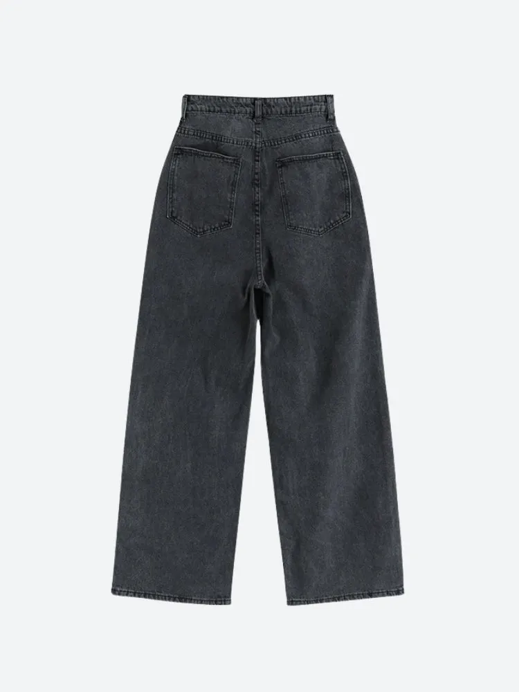 Y2K Smiley Face Denim Jeans