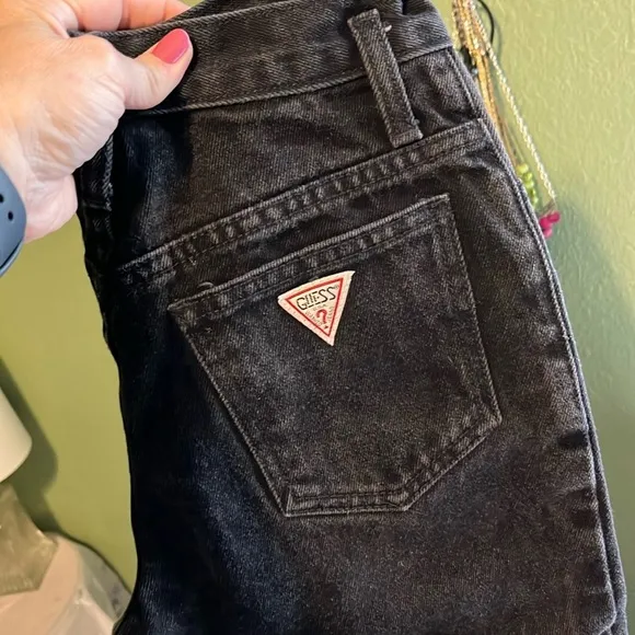 Y2K • Vintage 90s Guess Black Jeans shorts • 80s