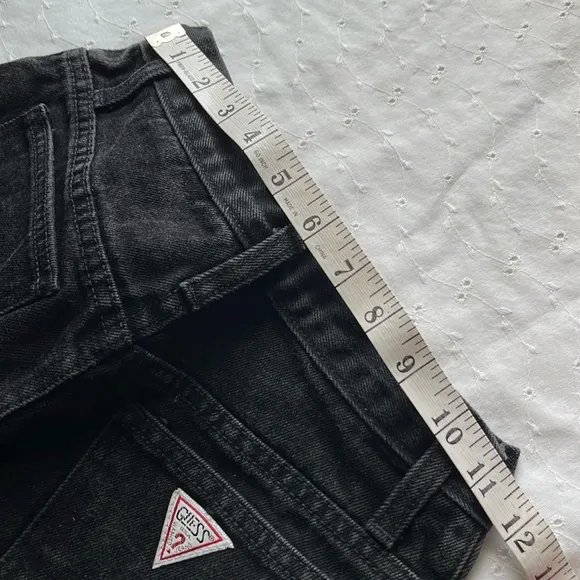 Y2K • Vintage 90s Guess Black Jeans shorts • 80s