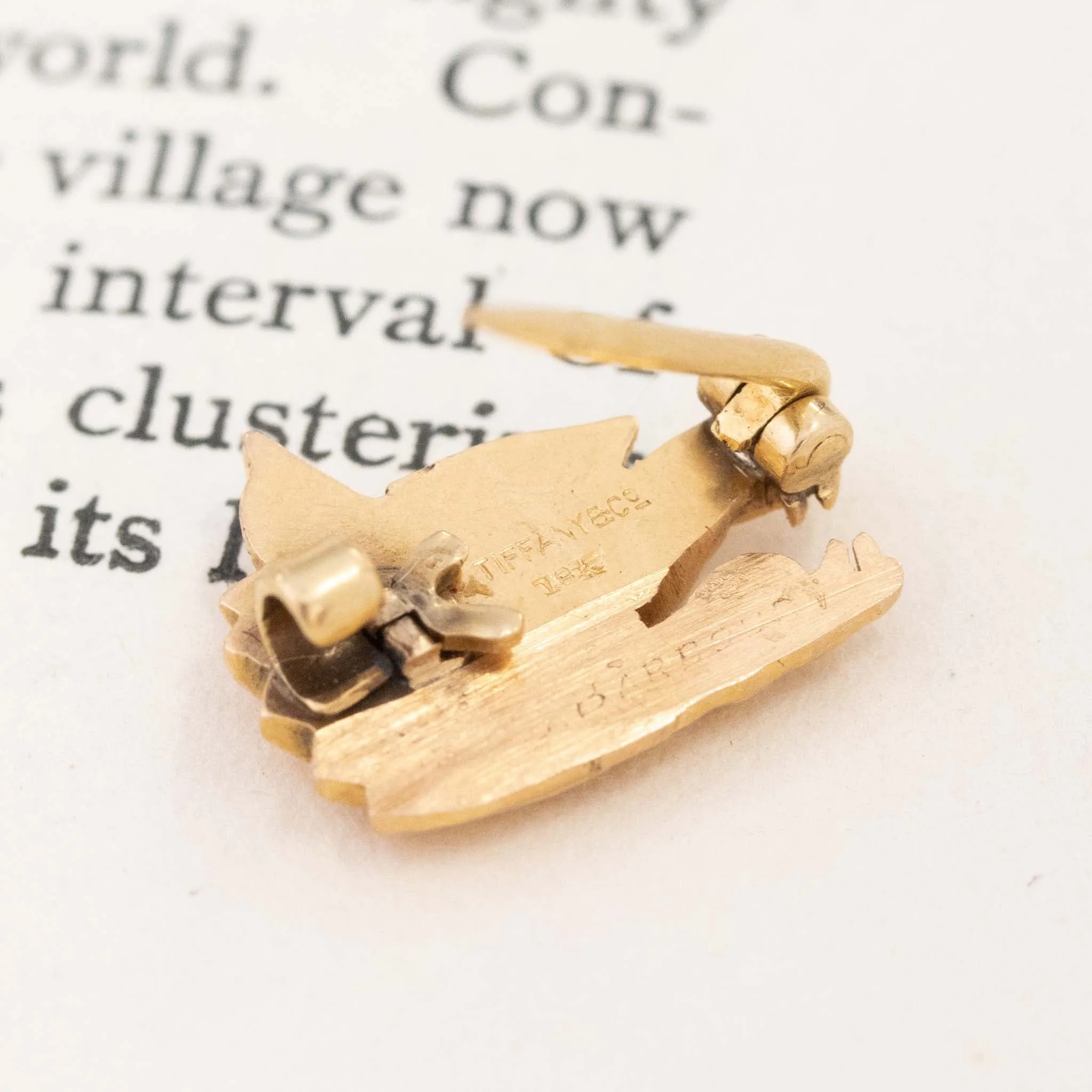 Yale Wolf Head Pin by Tiffany & Co.