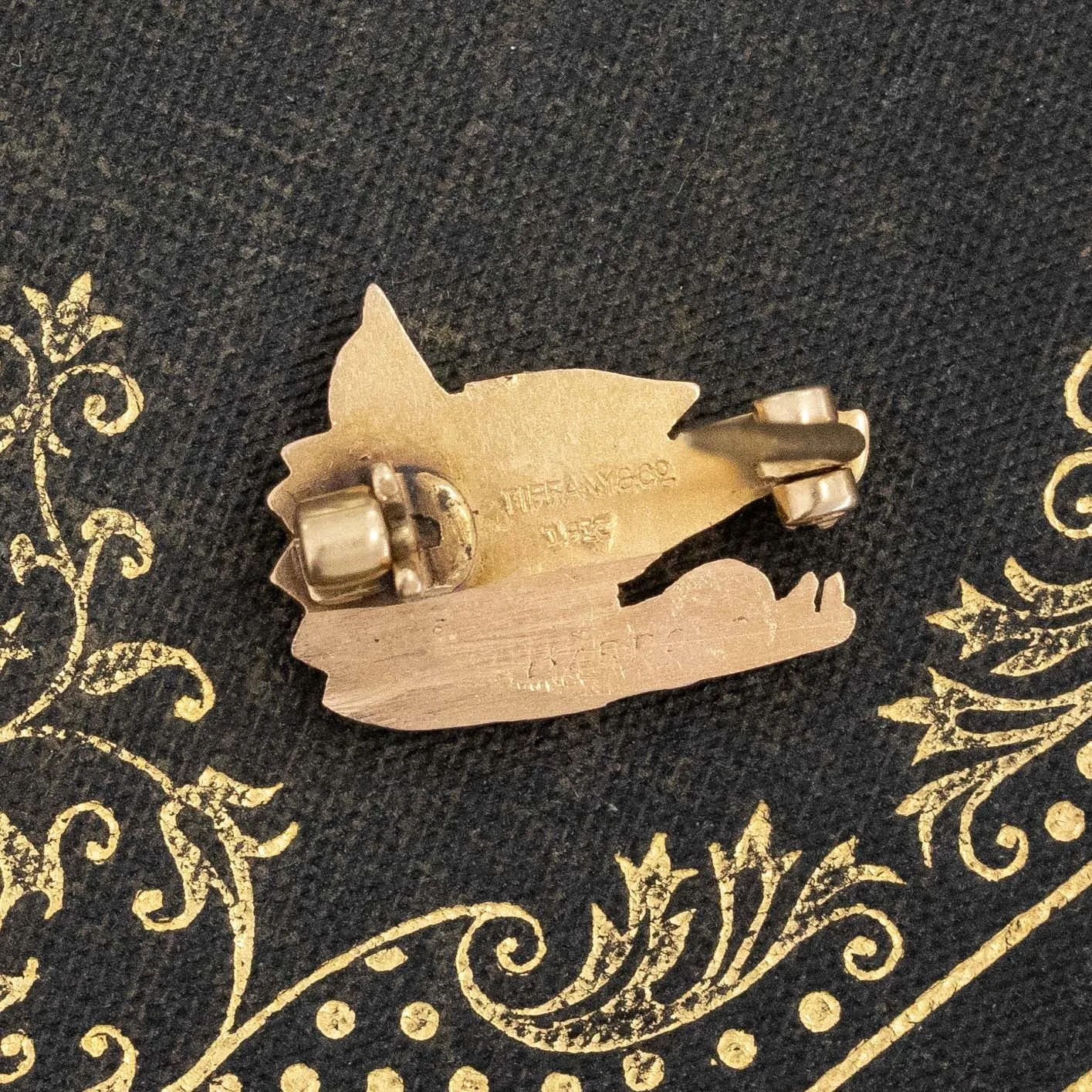 Yale Wolf Head Pin by Tiffany & Co.