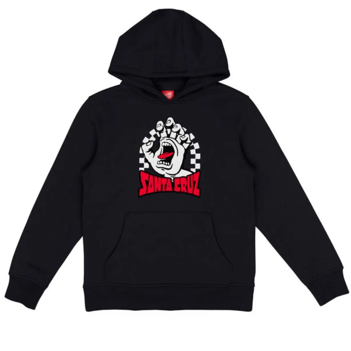 Youth Check Gateway Hand Front Hood Black